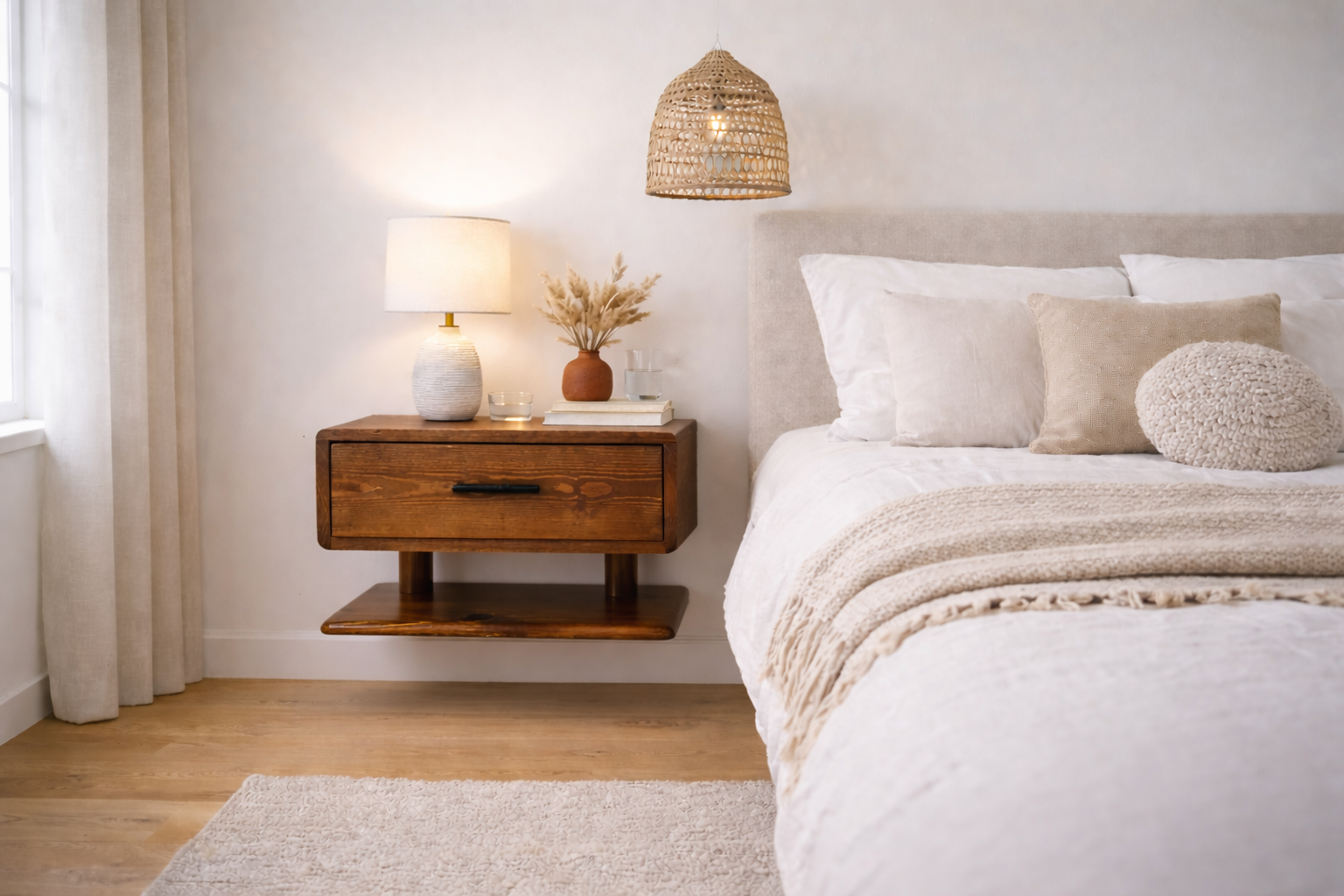 Table de Nuit Suspendue